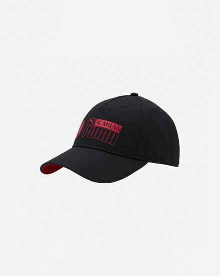 Immagine di PUMA - Cappello nero e rosso con logo bianco Milan