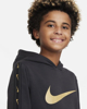 Immagine di NIKE - Felpa da bambino nera e oro con cappuccio