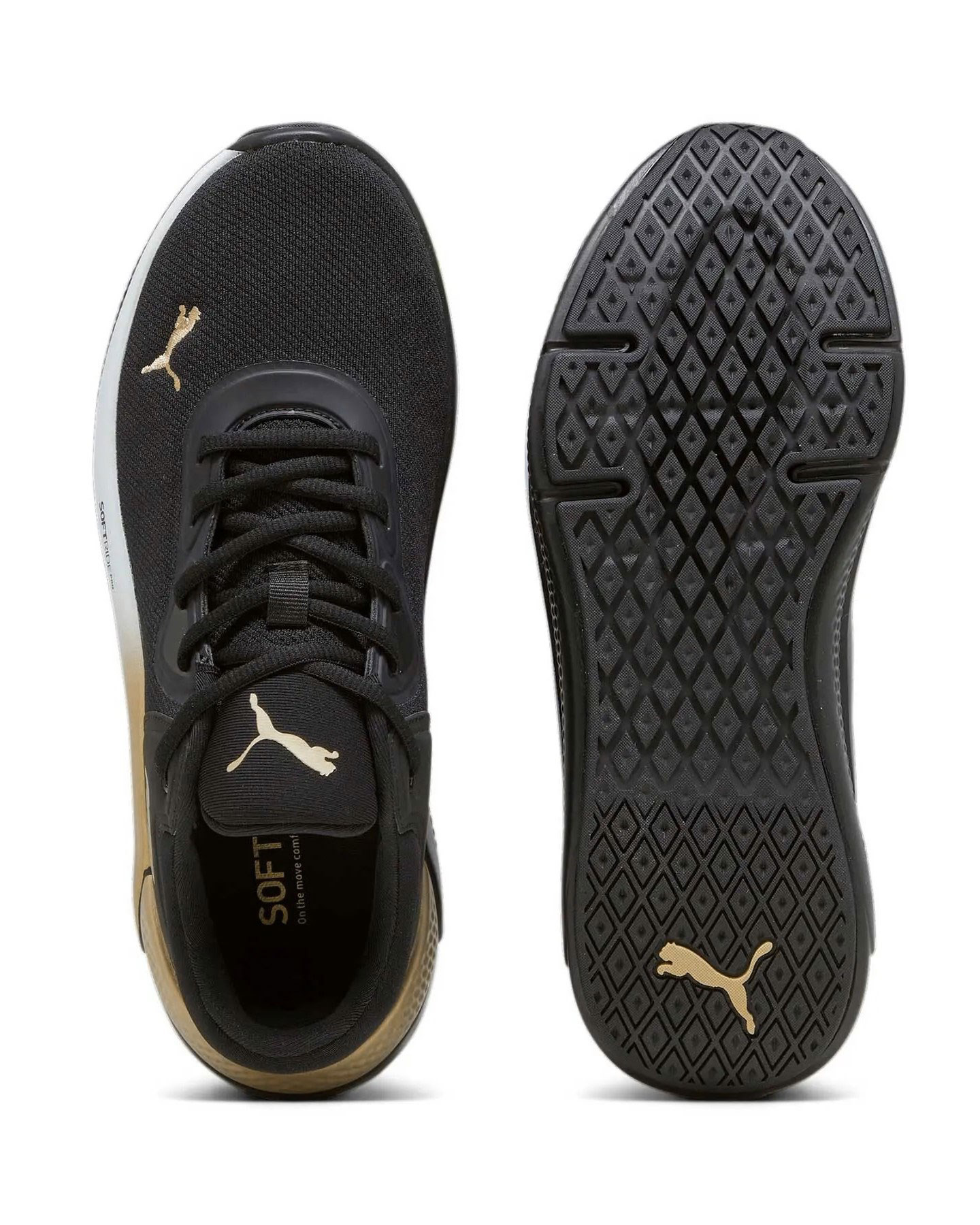 tuta puma nera e oro