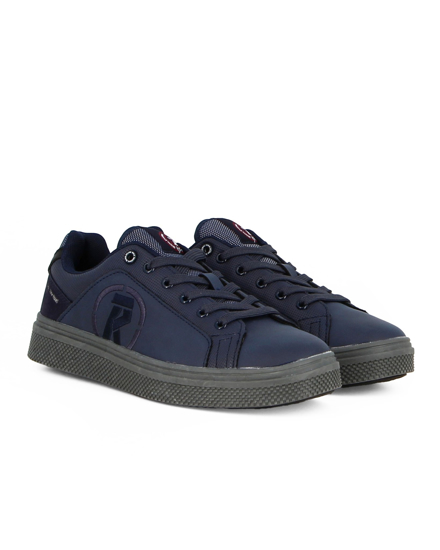 Immagine di RIFLE - Sneaker da uomo blu scuro con suola grigia