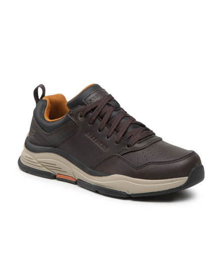 Skechers memory foam uomo marrone on sale