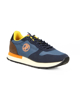 Immagine di RIFLE - Sneaker da uomo blu e marrone con dettagli arancioni