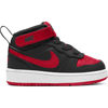 Immagine di NIKE - Sneaker alta da bambino nera e rossa con strappo, numerata 21/27 - COURT BOROUGH MID 2 TD