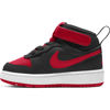 Immagine di NIKE - Sneaker alta da bambino nera e rossa con strappo, numerata 21/27 - COURT BOROUGH MID 2 TD