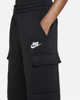 Immagine di NIKE - Pantalone cargo da bambino nero con logo bianco