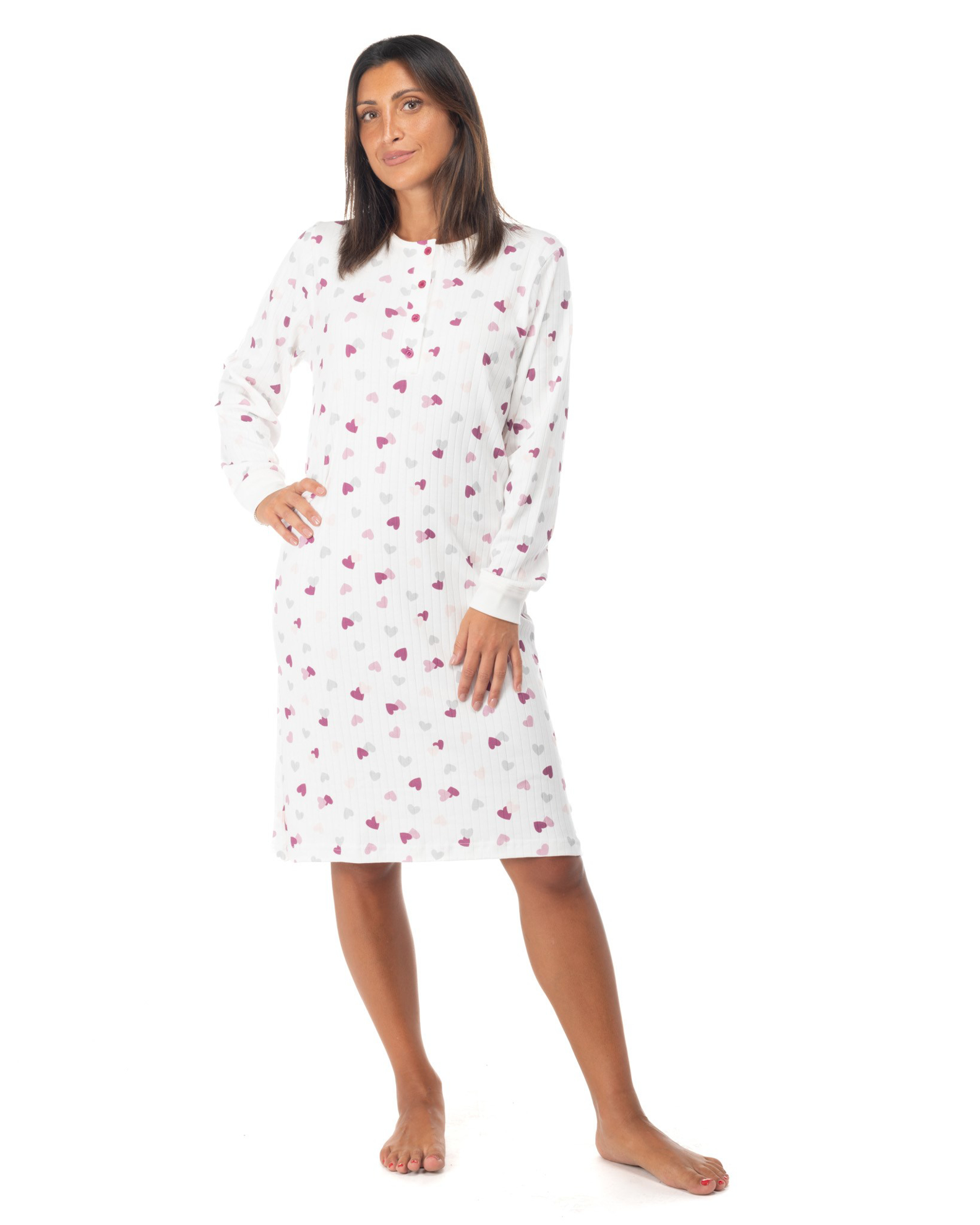 T Shirt Uomo In Bambù Con Colletto Alla Coreana - Foto 3