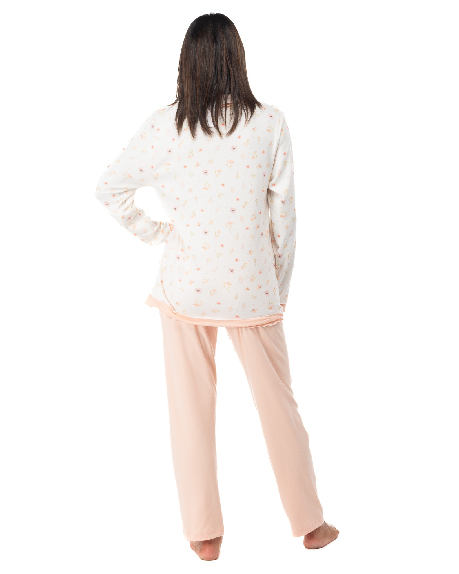 Pigiama Capri Da Donna YIJIU, A Maniche Corte, Casual, Taglie Forti Due Pezzi Rosa Floreale Taglia M~p111363913
