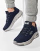 Immagine di SKECHERS - Scarpa da uomo blu in mesh traspirante con supporto ARCH FIT