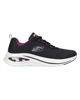 Immagine di SKECHERS - Scarpa da donna nera e viola in mesh traspirante con soletta in memory foam traspirante