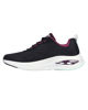 Immagine di SKECHERS - Scarpa da donna nera e viola in mesh traspirante con soletta in memory foam traspirante