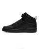 Immagine di NIKE - Sneakers alta in VERA PELLE nera con strappo, numerata 35,5/40 - COURT BOROUGH MID 2 GS