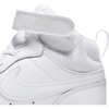 Immagine di NIKE - Sneaker alta da bambino bianca in VERA PELLE con strappo, numerata 28/35 - COURT BOROUGH MID 2 PS