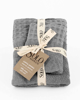 Immagine di SOLO SOPRANI - Coppia asciugamani grigi in spugna - 100% COTONE