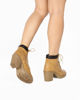 Immagine di MISS GLOBO - Tronchetto beige con zip laterale e lacci, tacco 7cm