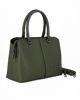 Immagine di ENRICO COLLEZIONE - Borsa due manici verde con tre scomparti principali e tracolla removibile
