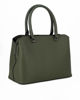 Immagine di ENRICO COLLEZIONE - Borsa due manici verde con tre scomparti principali e tracolla removibile