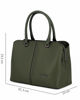 Immagine di ENRICO COLLEZIONE - Borsa due manici verde con tre scomparti principali e tracolla removibile