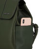 Immagine di ENRICO COLLEZIONE - Zaino verde con patta, tasche laterali e coulisse