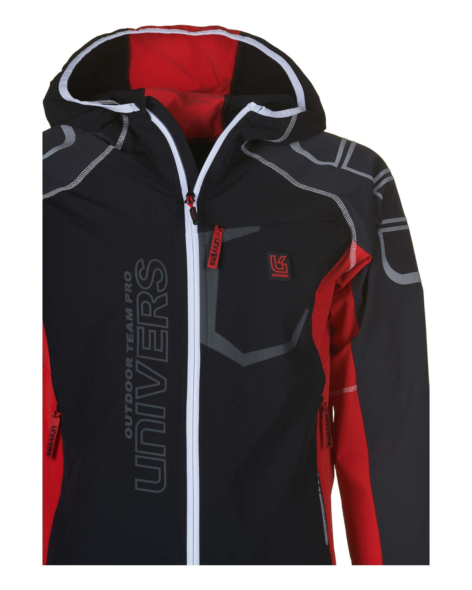 Athena Lh31 Boxer Sportivi Uomo - Confezione Da 3, Microfibra Traspirante, Nero/Rosso, Taglie Dalla S Alla XL