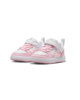 Immagine di NIKE - Sneaker da bambino rosa e bianca con strappo, numerata 19,5/27 - COURT BOROUGH LOW RECRAFT TD