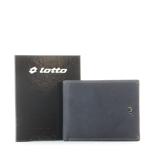 Immagine di LOTTO - Portafoglio in VERA PELLE con porta carte di credito e doppio scomparto banconote