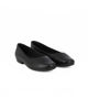 Immagine di PICCADILLY - Ballerina nera con soletta anatomica in lattice, tacco 3cm