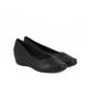 Immagine di PICCADILLY - Ballerina nera con soletta anatomica in lattice, tacco 3cm