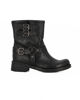 Immagine di ROXY ROSE - Stivale nero in VERA PELLE con fibbia laterale, tacco 4 cm - MADE IN ITALY