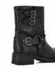 Immagine di ROXY ROSE - Stivale nero in VERA PELLE con fibbia laterale, tacco 4 cm - MADE IN ITALY