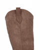 Immagine di ZOE - Stivale texano marrone scamosciato con zip laterale, tacco 8cm