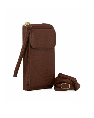 Custodia Portafoglio MOJIA Per Oukitel C5 – In Pelle PU Floreale, Con 9 Slot Carte, Cerniera, Tracolla E Cinturino, Viola