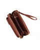 Immagine di ENRICO COVERI - Portafoglio - portasmartphone marrone con tracollina e laccio da polso removibili