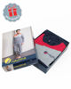 Immagine di NAUTICA - Tuta completa da uomo blu e rossa con zip frontale