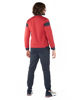 Immagine di NAUTICA - Tuta completa da uomo blu e rosso con zip frontale