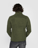 Immagine di ON SPIRIT - Giacca sherpa da uomo verde scuro in pile con zip frontale - ANTONIO