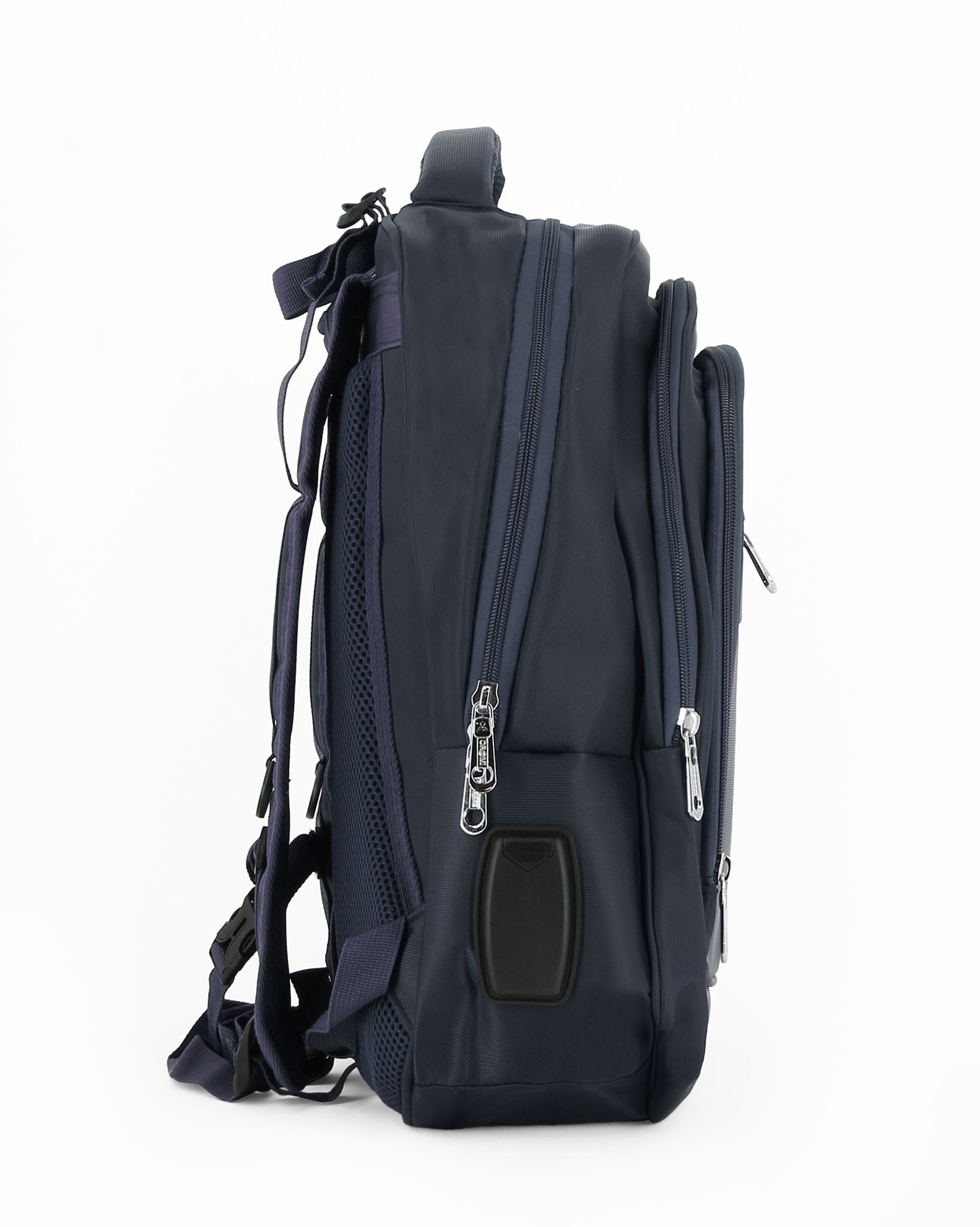 Zaino porta pc Zip 15 pelle Blu | Acciaio