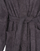 Immagine di SOLO SOPRANI - Accappatoio unisex con cappuccio grigio scuro
