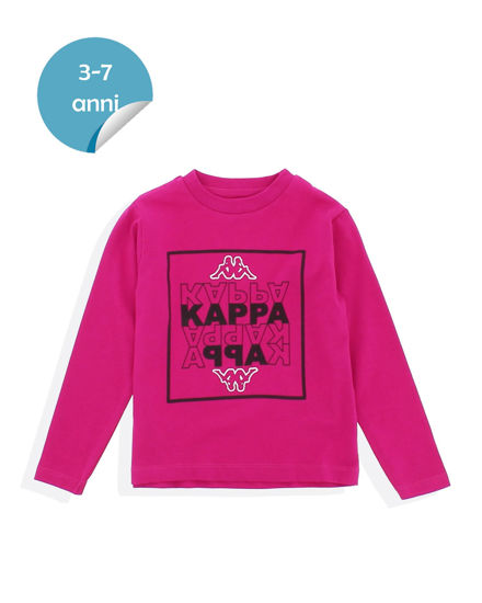 KAPPA Tshirt manica lunga da bambina fucsia