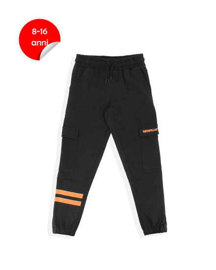 Immagine di CATERPILLAR - Pantalone felpa cargo da ragazzo nero