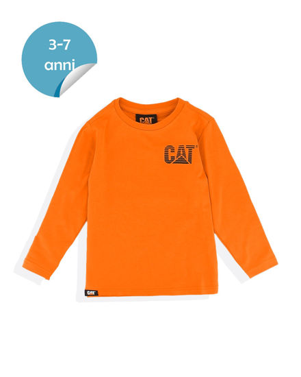 Immagine di CATERPILLAR - Tshirt manica lunga da bambino arancione