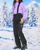 Immagine di REUSCH - Pantalone da sci donna nero con salopette impermeabile traspirante e antivento