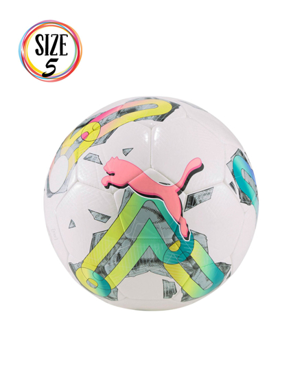 Immagine di PUMA - Pallone da calcio bianco con dettagli colorati - ORBITA 6 MS