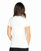 Immagine di PUMA - T shirt da donna bianca con logo bronzo