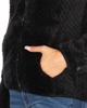 Immagine di ON SPIRIT - Pile orsetto da donna nero con zip frontale - ANITA