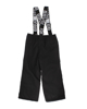 Immagine di BRUGI - Pantalone da sci bambino nero impermeabile traspirante antivento con bretelle regolabili