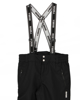 Immagine di BRUGI - Pantalone da sci uomo nero impermeabile traspirante antivento con bretelle regolabili