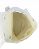 Immagine di SOLO SOPRANI - Zaino morbido bianco in gommina con doppia tasca frontale e coulisse