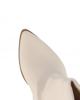 Immagine di MISS GLOBO - Stivale texano beige a punta con risvolto e zip laterale, tacco 5CM