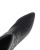 Immagine di MISS GLOBO - Stivale texano nero a punta con cuciture e zip laterale, tacco 6CM