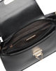 Immagine di DAVID JONES - Borsa a spalla nera con taschino posteriore, patta e tracolla removibile